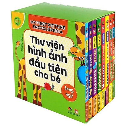 My First picture Encyclopedia - Thư viện hình ảnh đầu tiên cho bé ( Song ngữ - Hộp 8 cuốn ) cho bé từ 0-6 tuổi